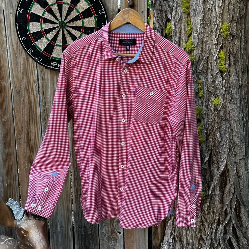 Mnwka New York Brooklyn Classic Plaid Button Down.